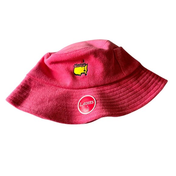 Masters Ladies Terry Bucket Hat 2025 Hot Pink with Pocket BEW with tags - Picture 1 of 4